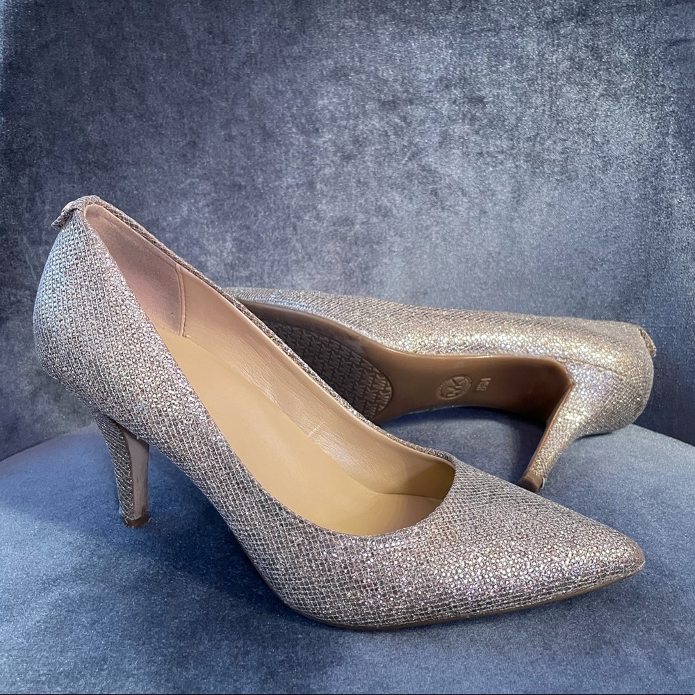 NEW Michael Kors Metallic Glitter Heels